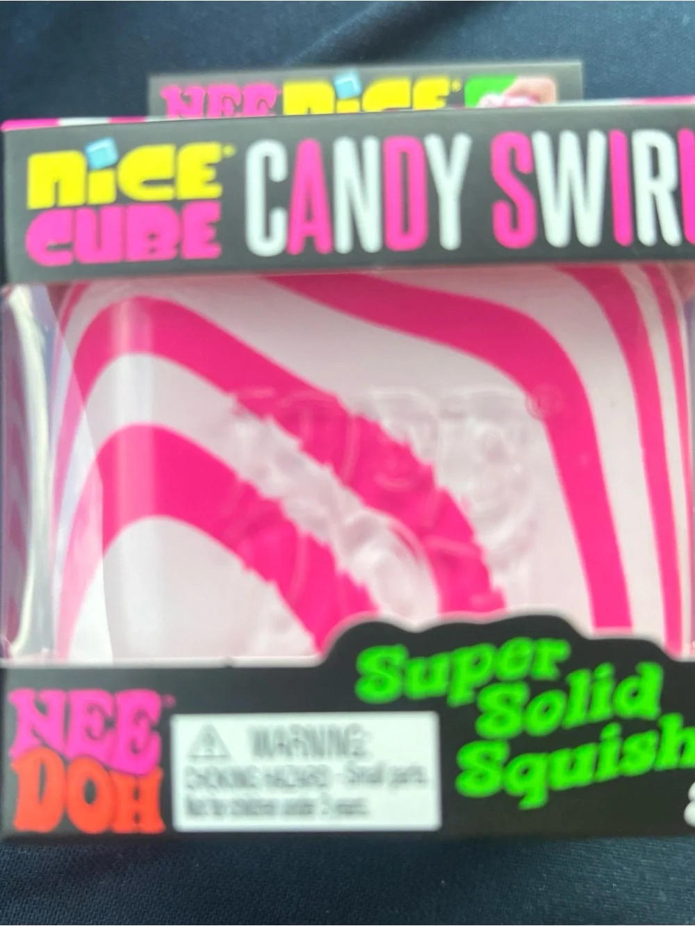 2 NeeDoh Candy Swirl Squishy Cubes - 2 pack SUPER RARE